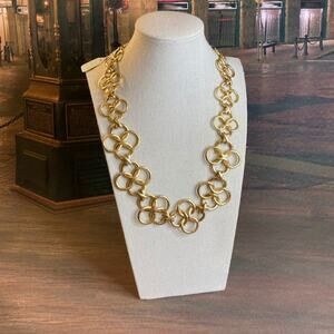 0121 NWT Stella & Dot Gold Tone Chunky Crosby Link Necklace (2013) w/Box